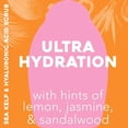 thumbnail image 3 of OGX Hydration + Sea Kelp & Hyaluronic Acid Sulfate-Free Lightly Moisturizing Body Scrub with Black Rice, Gentle Exfoliating Daily Body Wash to Soften & Smooth Skin, 19.5 Fl Oz (pac Ogx NA, 3 of 5