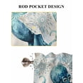 thumbnail image 7 of Teal Octopus Coastal Living Room Curtains 72 Inches length, Summer Beach Vintage Nautical Window Treatment Curtain Drapes, Light Filtering Drapes for Bedroom Laundry Room, 52"x72", 2 Panels, 7 of 7