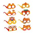 thumbnail image 3 of Gafas de marco para fotos de año Nuevo chino perfecl accesorios para fotos Gafas de animales Gafas de sol de papel para fiestas, 3 of 8