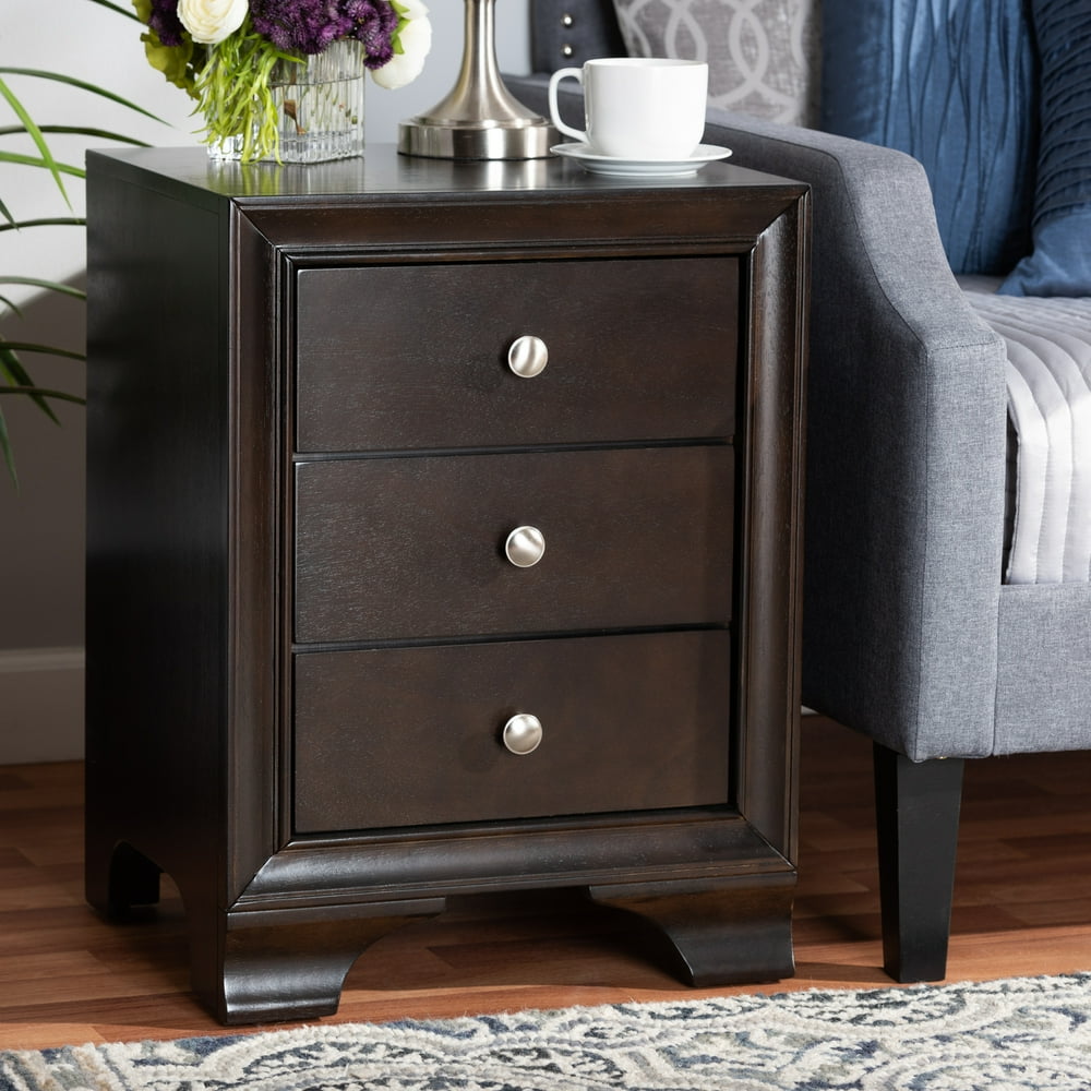 Baxton Studio Gordon Classic and Traditional Dark Brown Finished 3