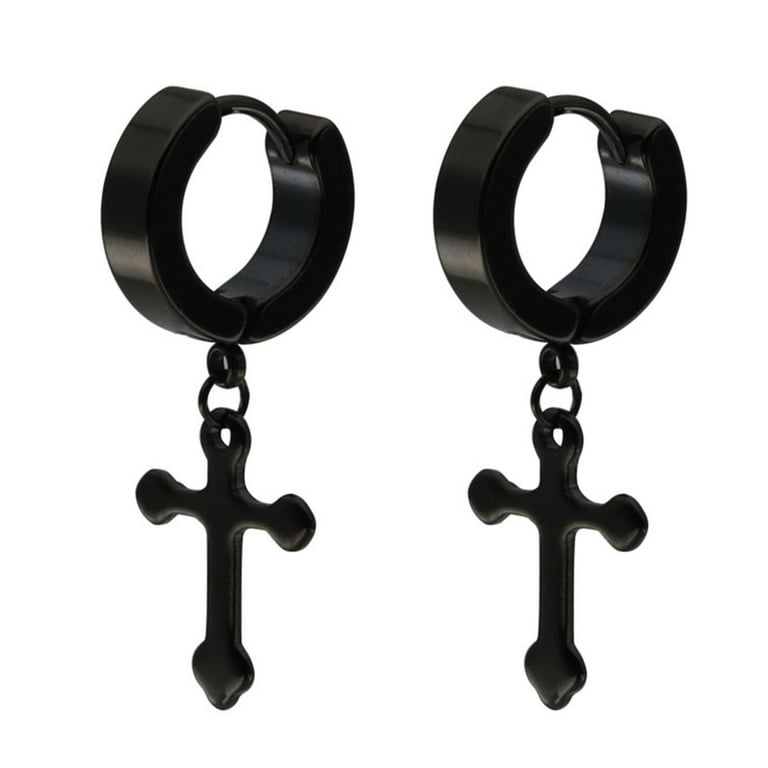 Cross earrings deals for guys walmart