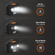 Klein Tools 56062 Rechargeable LED Headlamp / Worklight for Klein Hardhats, 300 Lumens, All-Day Runtime, 3 Modes, for Work and Outdoors