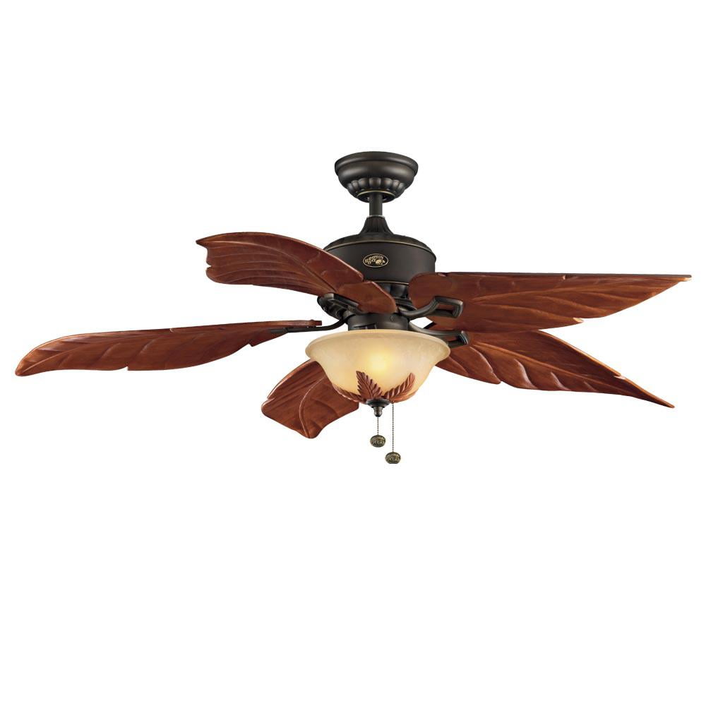 Hampton Bay Antigua Plus 56 in. Large LED Indoor Ceiling Fan with Light