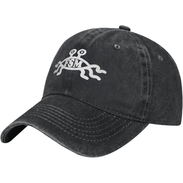 Unisex Cowboy Baseball Cap Flying Spaghetti Monster Adjustable Trucker Cap Baseball Cap