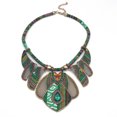 thumbnail image 1 of MasteelfCA Collier Ras du Cou Ethnique Fait Main Mode Multicolore Perles Bohemia Déclaration Bijoux pour Femmes Bijoux (Vert), 1 of 7