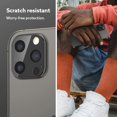 thumbnail image 4 of IBAOLE Protecteur d'Objectif Compatible avec iPhone 12 Pro Max Protecteur d'Objectif de Caméra Lot de 2 (2020) - Noir, 4 of 6
