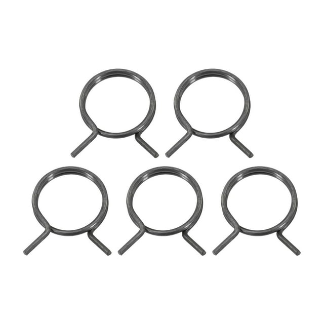 MYG pour Ressorts de Poignées de Porte Lot de 5 en Acier Inoxydable, Ressorts de Torsion à Bobine de Remplacement, Levier Intérieur, Bouton, Loquet, Trousse de Réparation, Noir, Rond, pour Ajustement Général pour Poignées Gauche et Droite