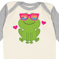 thumbnail image 4 of Inktastic Summer Frog Beach Vacation Sunglasses Girls Long Sleeve Baby Bodysuit, 4 of 5
