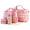 Pink, variant on 5 Pcs Multifunctional Baby Nappy Diaper Changing Bag Set Maternity Mummy Handbag Portable Nappy Basket Storage Organizer Maternity Baby Bag for Boys Girls Blue