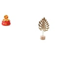 thumbnail image 1 of Escultura de escritorio,Estatua de la Cuenca del Tesoro,regalo de cumpleaños de Feng Shui,Adorno artesanal de mesa para decoración del hogar,Escultura de hojas,Estatua de hoja de metal, 1 of 8