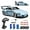 AA-Blue, variant on Track Seven RC Drift Car, 1:24 Scale Remote Control Vehicle with LED Lights, 2.4GHz 20KM/H 4WD High Speed RC Cars, Drifting Tires＆Two Batteries, Racing Sports Toy Idea Gift for Adults Boys Girls