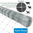 thumbnail image 2 of Farm Fence, 4ft x 164ft Galvanized Wire Fencing, Cattle Fence, Deer Fence, Heavy Zinc Coating Farm Fence Used to Hog Goat Fencing for Yard Garden and Field, 2 of 5