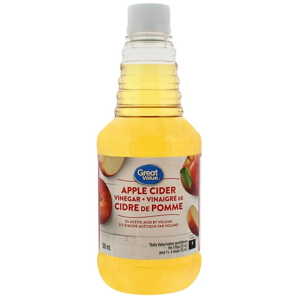 Vinaigre de cidre de pommes de Great Value 500 ml