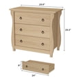 thumbnail image 5 of 3-Drawer Bohemian Modern Dresser - Storage Cabinet with Curved Mid-Century Legs, Freestanding Organization for Bedroom, Living Room, Nursery, Entryway, Balcony, 5 of 9