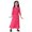 1Hot Pink32, variant on XAOFW Girls Dress Elegant Maxi Teen Long Sleeve Crew Neck Solid Color Fashionable Cozy Casual Daily Wear Sundress