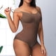 thumbnail image 4 of Conjunto de lencería Ropa interior de una pieza con cuello redondo y control de barriga para mujer, mono corto, traje de vacaciones Kuymtek Café T XL para Mujer, 4 of 6