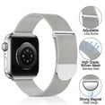 thumbnail image 3 of Bracelet en Acier Inoxydable Compatible avec Apple Watch 38-41mm, Bracelet Magnétique Réglable, 3 of 5