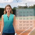 thumbnail image 7 of KEIAHUAN Blue Women's Golf Sleeveless Shirt Comfortable Stretchy Athletic Tank Tops Smooth Casual Tennis Sport Tops Racerback Athletic Wear with 2 Side Pockets, 7 of 7