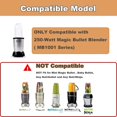 thumbnail image 2 of czcpp-2 Pcs Ensemble Mixeur Presse-Agrumes Lame Plate Compatible pour Magic Bullet Blender Modèle MB1001 Pce de Rechange, 2 of 4