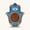 Blue & Brown, variant on Karma and Luck Large Hamsa Wall Blessing Red Ceramic Wall Decor Evil Eye Butterfly Symbol Home Accent Gift