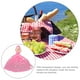 thumbnail image 2 of Cubierta de malla plegable para alimentos con forma de muñeca, de 3 capas, para exteriores, fiestas, picnics y barbacoas, color rosa, 2 of 7
