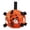 Orange, variant on Ghost Pumpkin Halloween Themed Dog Interactive Plush Ball Toy with Multi Ribbon Tabs, Non-Toxic Soft Stuffed Chew Toy for Puppies Medium Dogs Indoor Lawn Fetch Entertainment