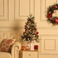 thumbnail image 3 of CazToi 3Ft Pre-Lit Mini Christmas Tree with 79 LED Lights Tabletop Artificial Xmas Tree for Home Office Desk Decor, 3 of 11