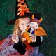 thumbnail image 3 of Muñecas Calabaza de Halloween Regalos para niñas Muñeca de Calabaza de Felpa Juguetes Blandos Naranja Sentado a una Altura de 10,5 Pulgadas, 3 of 5
