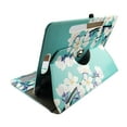 thumbnail image 2 of White Flower for Walmart Onn 7-inch Tablet Case Universal Android Cases 360 Rotating Folio Stand Protector Pu Leather Cover Travel e-reader Card Cash Slots Multiple Viewing Angles, 2 of 4