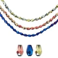 thumbnail image 1 of Uxcell 285 PCS cuentas de cristal en forma de lágrima, cuentas de cristal facetadas con agujero vertical de 3x5mm para collar, pulsera, fabricación de joyas DIY, Púrpura Brillante/AB Azul/AB Verde, 1 of 7