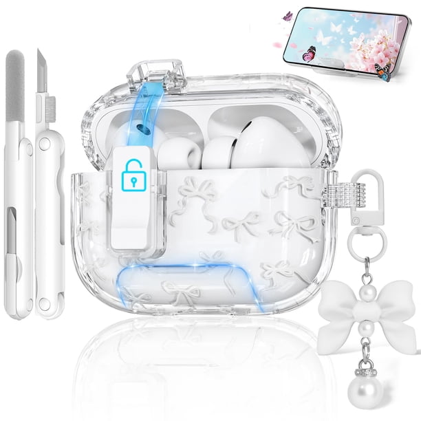 Funda para AirPods Pro 3 Ekoonpft con cierre seguro y soporte para teléfono