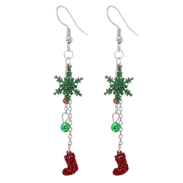 Fiudx Pendientes Navideños de Moda para Mujer Pendientes de Papá Noel