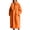 Orange, variant on Women's Winter Faux Fur Coat, Oversized Mid-Length Fluffy Outerwear, Warm Fleece-Lined Plus Size Trench Coat for Cold Weather, Party & Daily Fashion Wear Hot Pink M