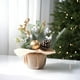 thumbnail image 1 of Apples And Pines Cones Linen Christmas Tree Desktop Ornament Christmas Decoration, 1 of 7