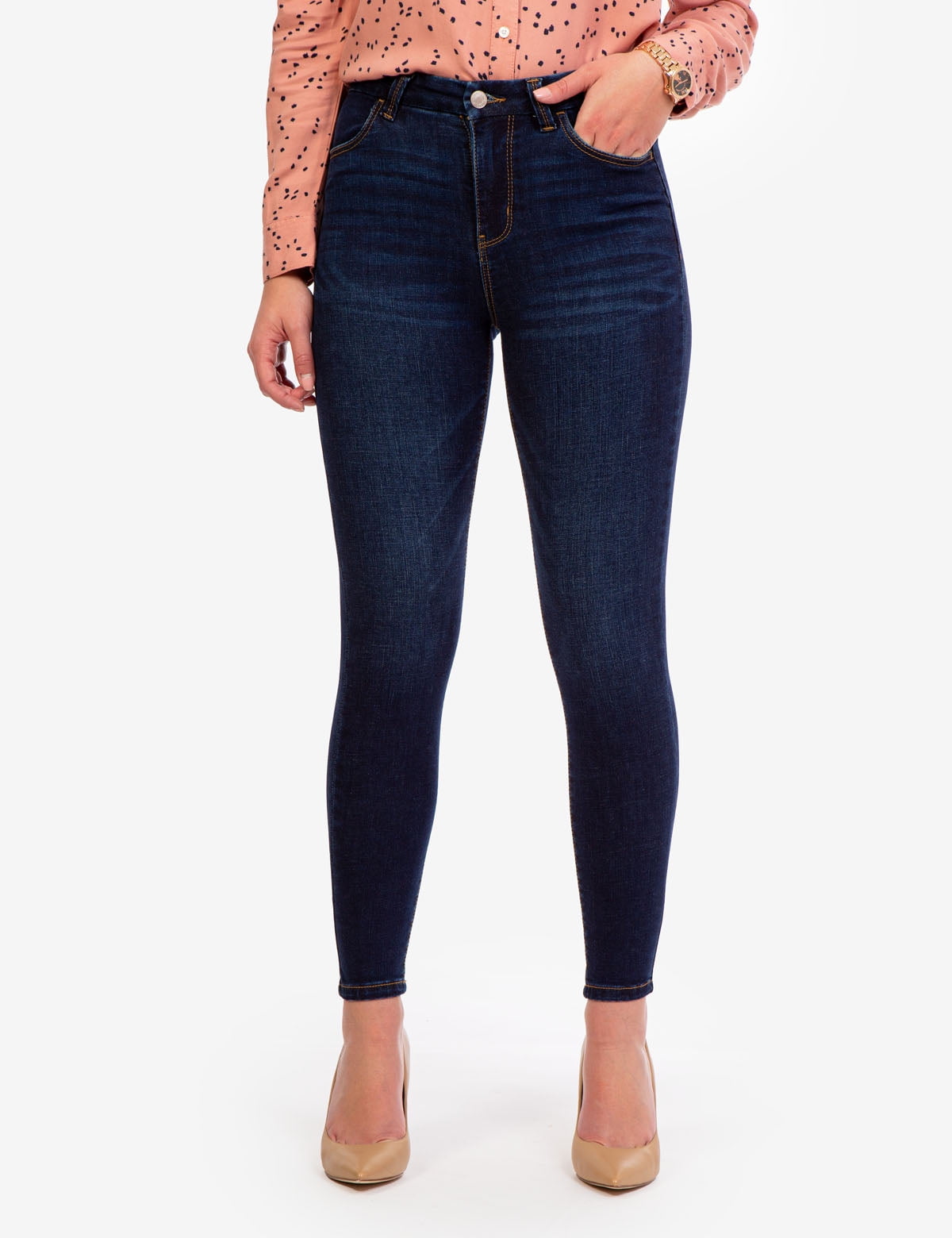 Rise Skinny Jeans, Sizes 