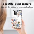 thumbnail image 6 of Compatible with iPhone 13 Pro Max Flower Pattern Case with Ring Glossy Ring Finger Grip Kickstand Holder Stand Bling Diamond Luxury Glitter Protection Fashion Shockproof Case for Girls Women, 6 of 6