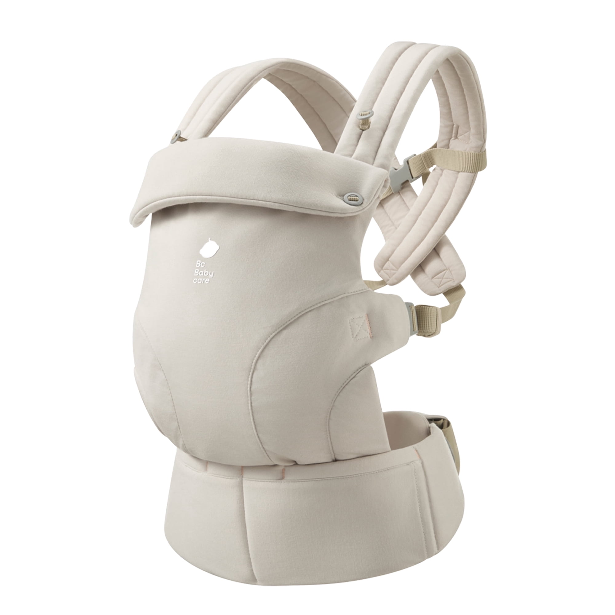 Bc Babycare CocoonGo Breathable Beige Baby Carrier for Newborn Toddler (7-44 lbs) - Ergonomic,Hip Support,Compact Foldable