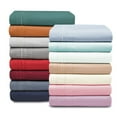 thumbnail image 4 of Superior Embroidered Trim Solid Sheet Set, Full, Grey, 4 of 5
