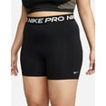 thumbnail image 3 of Nike Pro 365 Women's 5" Shorts (Plus Size), Black/White, 1X, 3 of 4