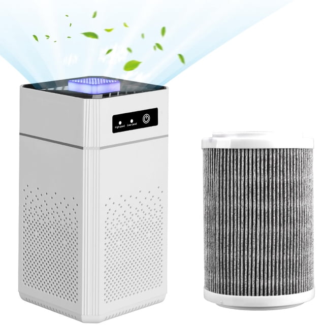 Purificador de Aire, Purificador de Aaire para el Hogar, Habitación Grande, Purificadores de Aire con Entrada de Aire de 360°, Elimina 99.9% Particulas, para Fumadores, Polen, Mascotas,Olores de Polvo