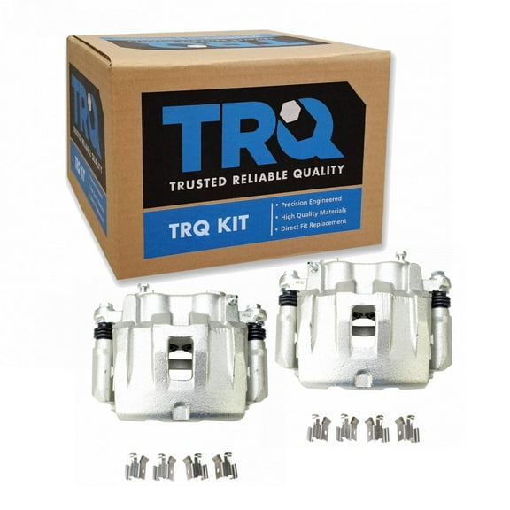 TRQ Front Brake Caliper Set Compatible with 1999-2004 Jeep Grand Cherokee
