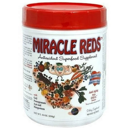 Macro Life Naturals Miracle Reds Canister Super Food Supplement, 30 OZ