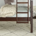 thumbnail image 5 of Walker Edison Transitional Wood Twin-Over-Twin Bunk Bed Frame, Espresso, 5 of 9