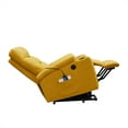 thumbnail image 6 of Electric Power Lift Recliner Chair for Elderly, Reclining Chair with Massage and Heat, Lounge Chair with 3 Positions, 2 Side Pockets, Cup Holdersand USB Charge Ports, Yellow, 6 of 7