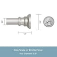 thumbnail image 4 of Kenney KN726NP Nicholas Tension Rod, 48-84, Brushed Nickel, 4 of 6