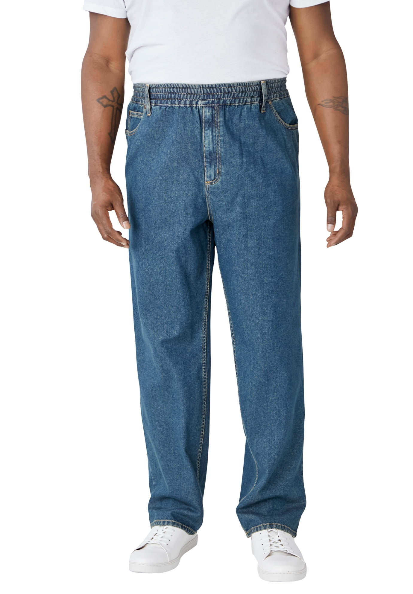 harbor bay elastic waist jeans