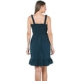 thumbnail image 2 of Vestido Maternidad Algodón Fresco Cómodo Vestido Embarazo Verano Casual Tirantes Ajustable Color Azul Marino, 2 of 5