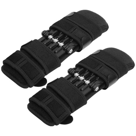 

Spring Knee Convenient Practical Portable Knee Recovery Brace Firm For Climbing Running Black 1 Pair