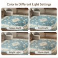 thumbnail image 7 of ODIKA 8'x10' Washable Area Rug Durable, Non-Slip Chinoiserie Vintage Distressed Border Dusty Flower Dorm Rig Beachy for Living Room, Under Sectional, Family, 7 of 7