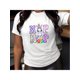 thumbnail image 1 of Camiseta ligera de algodón estampada para mujer: Camisa de manga corta cómoda con cuello redondo, 1 pieza, camiseta informal, 1 of 4